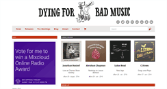 Desktop Screenshot of dyingforbadmusic.com