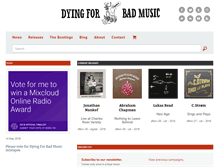 Tablet Screenshot of dyingforbadmusic.com